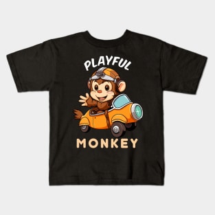 Playful Monkey Kids T-Shirt